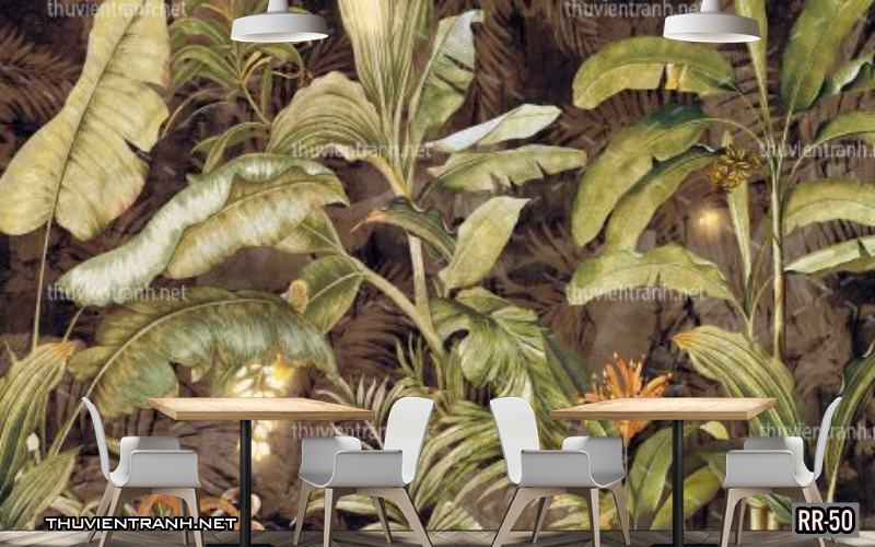 Tranh dán tường rừng xanh nhiệt đới Tropical RR-50 - Tranh tường mới cập nhật